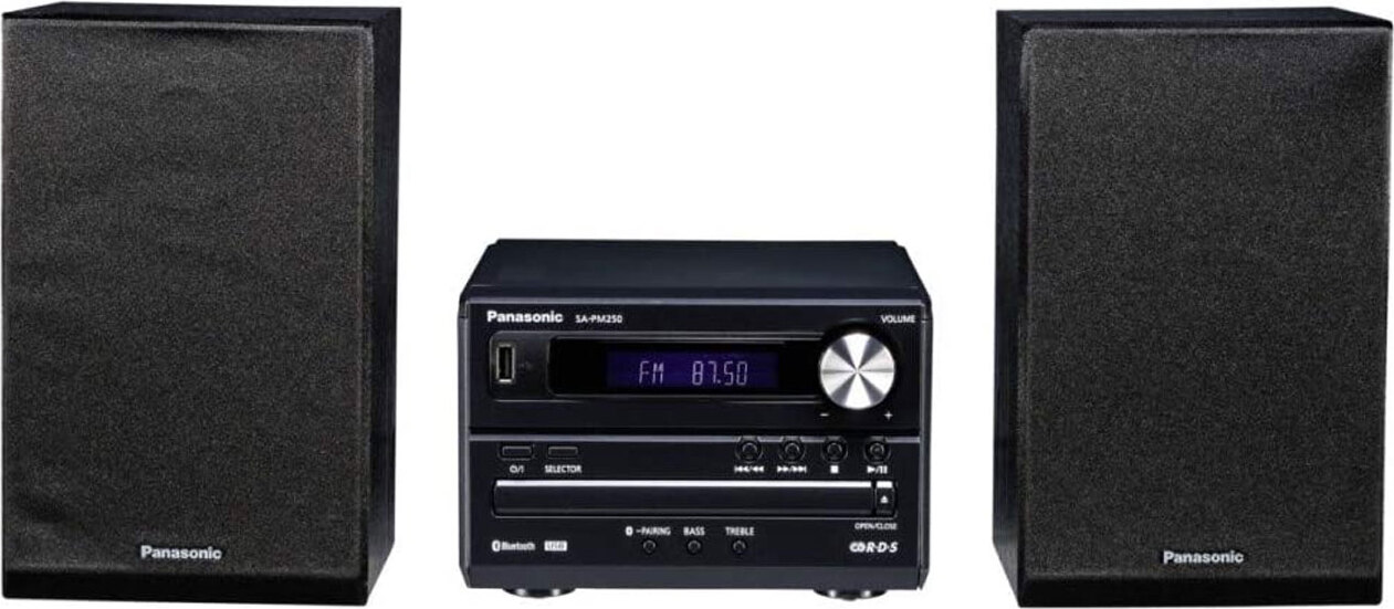 Panasonic SC-PM250EG-K Micro Anlage Schwarz