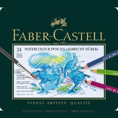 FABER-CASTELL Faber Castell Aquarellstift A.Dürer 3,8 mm 24er Metalletui