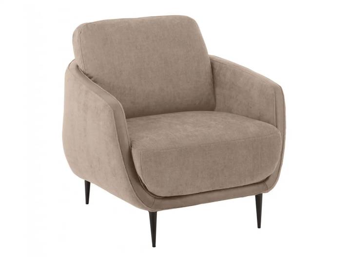 Sessel Lima Basic Candy / Farbe: Asphalt / Material: Leder Basic