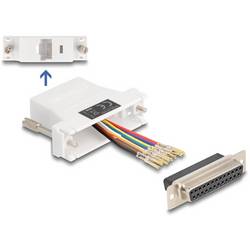 Delock 67117 VGA / RJ45 Adapter [1x D-SUB-Stecker 25pol. - 1x RJ45-Buchse] Weiß