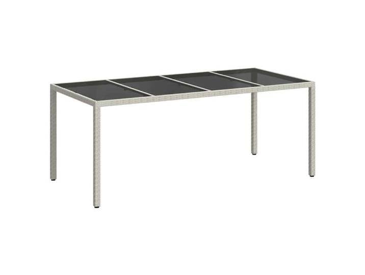 NOUVEAU Table terrasse - Table de Jardin - blanc - polyrotin - Table d'extérieur 79441