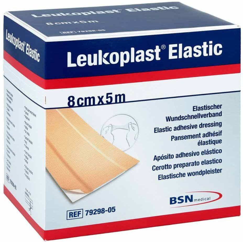 Leukoplast Elastic Pflaster 8 cmx5 m Rolle 1stk