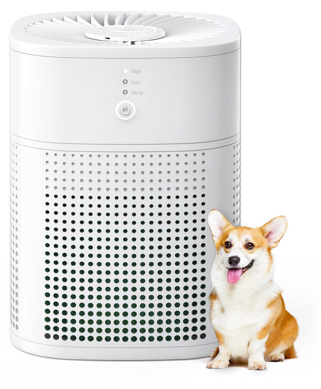 Selius Luchtreiniger met HEPA-filter - Wit - 12 Watt - Compact