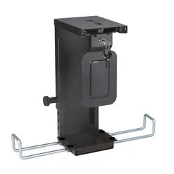 ROLINE Slim/Mini-PC-Halterung, abschliessbar, schwarz, bis 10 kg