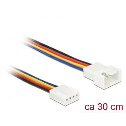 PC-Lüfter Anschlusskabel [1x PC-Lüfter Stecker 4pol. - 1x PC-Lüfter Buchse 4pol.] 0.30 m Bunt Delock 85361