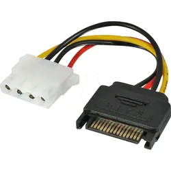 LINDY 70396 - SATA Strom Stecker > Molex LP4, 12 cm