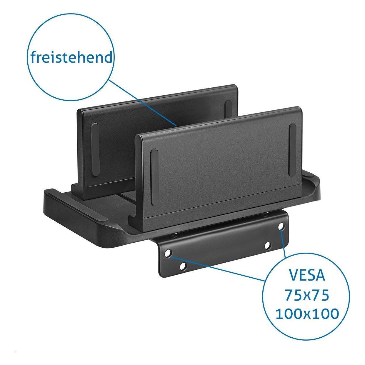 TecLines TPH003B Thin Client / Mini PC Halterung für VESA, schwarz (Tisch) (TPH003B)