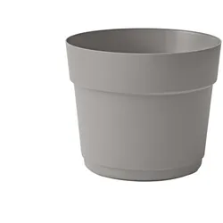 TeraPlast Bloom 14 Pflanzkübel Fog Grey Hellgrau rund 14cm 1,2L Topf
