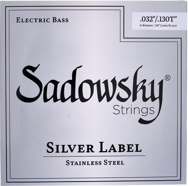 Sadowsky Silver Label Bass 6 .032 SS LS