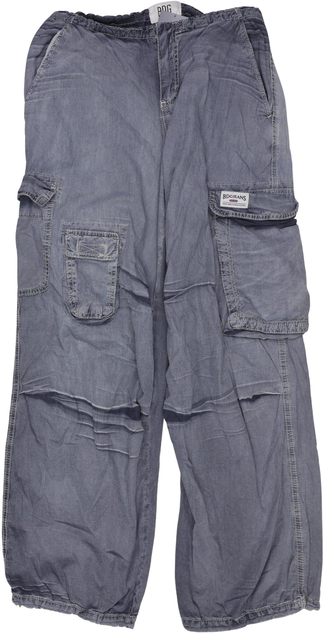 BDG Urban Outfitters Damen Stoffhose, Grau, Gr. Xxs, Baumwolle - Second Hand