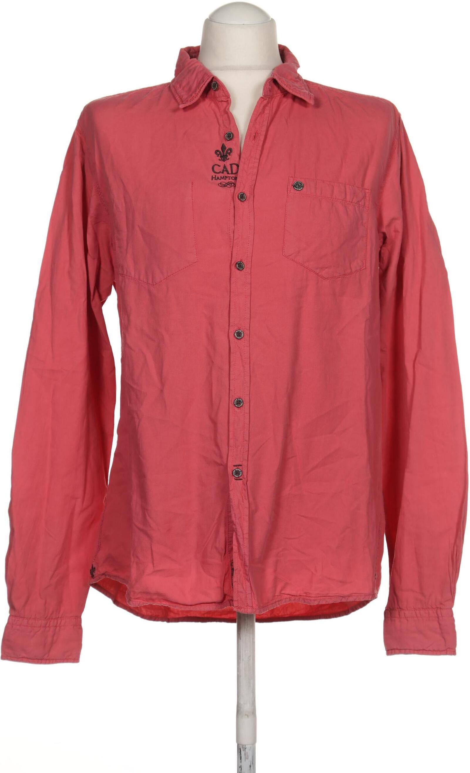 Camp David Herren Hemd, Pink, Gr. M, Baumwolle - Second Hand