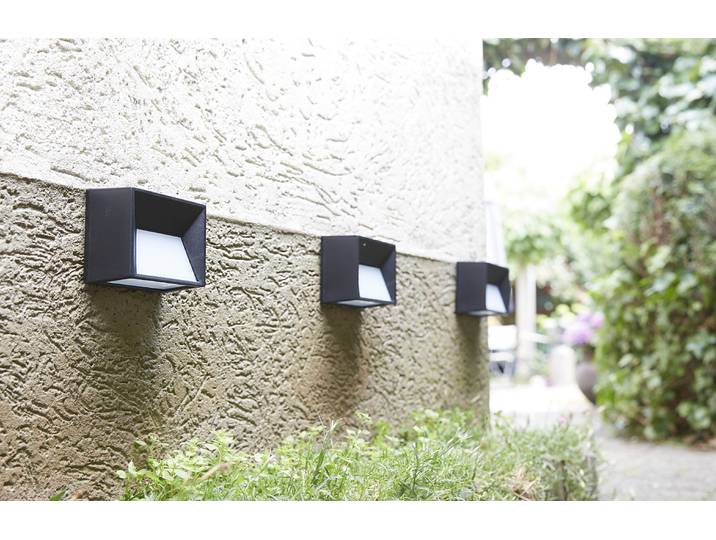 Aussen-Wandleuchte LUXFORM Solar-Intelligente Hybrid-Wandleuchte - Maryland , schwarz, 1 Stk., Leuchten, Aussen-Wandleuchte, Nach oben und unten strahlende Wandleuchte