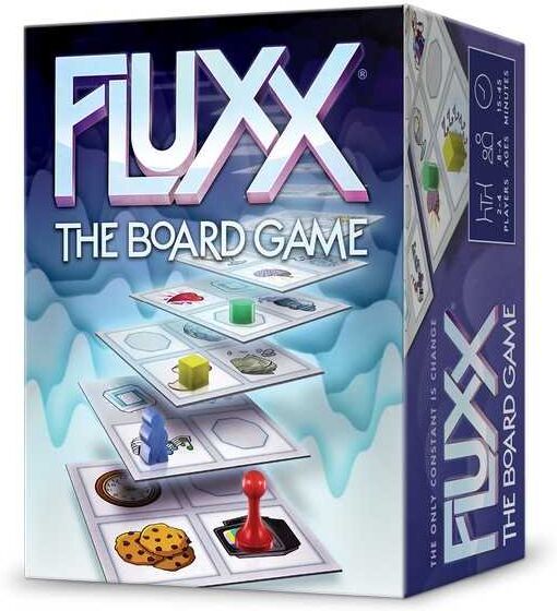 Fluxx: The Board Game (Compact Edition) - Looney Labs - Fast-Changing Strategy Game for 2-6 Players, Ages 8+