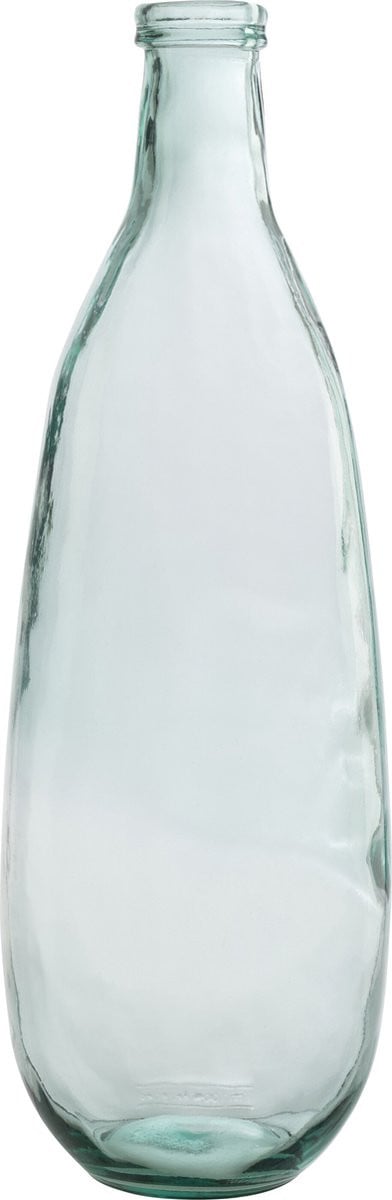 J-Line vaas Fles - Glas - Transparant - Hoogte: 75 cm