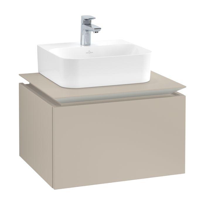 Villeroy & Boch Legato Waschtischunterschrank B73100VK 60x38x50cm, Soft Grey