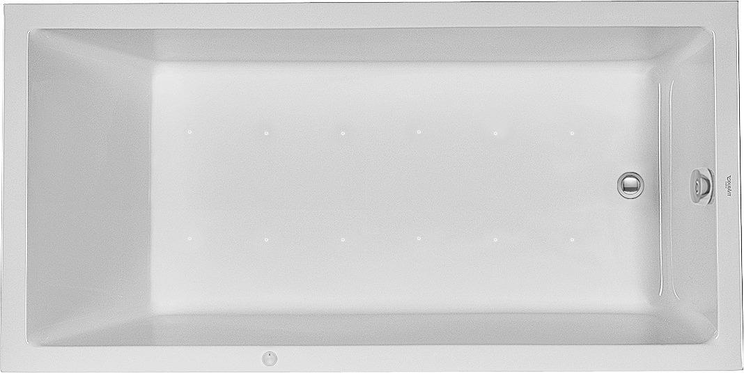 Duravit Whirlwanne Starck 180x90cm, EB-Version, 1 RS, we., Air-Sys