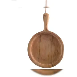 Schneidebrett  Mangoholz  45x3x31 cm natur rund
