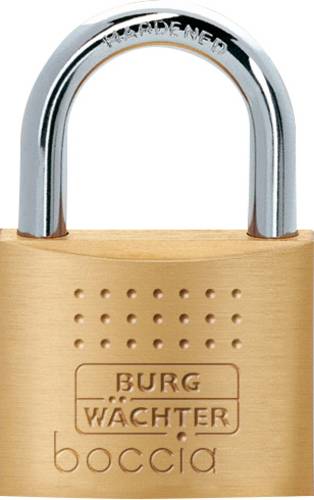 Burg Wächter 33711 Vorhängeschloss 40.00mm verschieden schließend Messing Schlüsselschloss