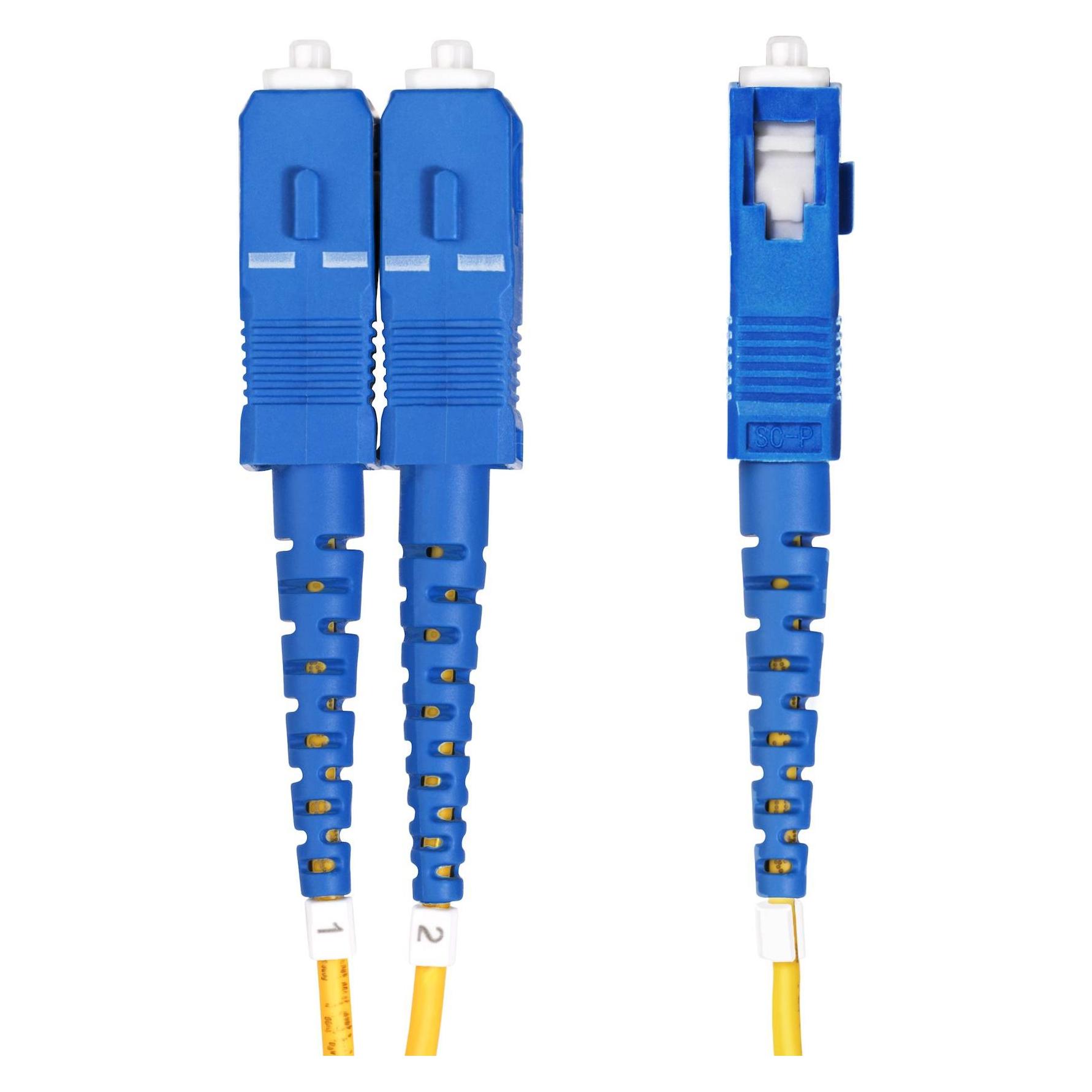 StarTech com 25m OS2 LWL Patchkabel LC zu SC (UPC) Singlemode Duplex, 9/125µm, 10G, Biegeunempfindli (25 m) (SMLCSC-OS2-25M)