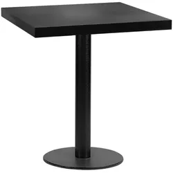 BIG Möbel GmbH Bistrotisch 70x70 cm Stahlgestell Rund | Dunkle Holzoptik