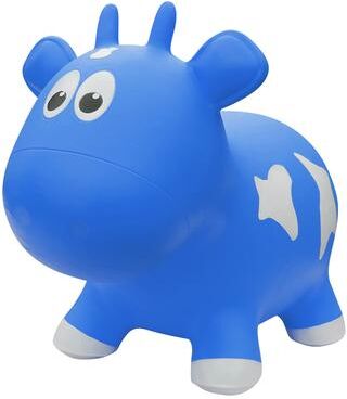 Farm Hoppers Toddler Boys and Girls Farm Hopper Bounce Toy, Blue Cow