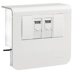 HAGER SL200559079016 Elektro-Sockelleisten-Zubehör Sonstige Installationstechnik Geräteeinsatz RJ45 Cat.6 Weiß 1 St.