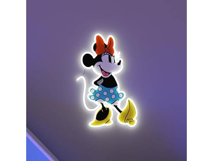 Yellowpop, Neonschilder zur Wanddekoration, Disney Minnie Mouse (Ganzkörper), Energieeffiziente LED-Neonlichter für die Schlafzimmerwand, Einfach zu Installieren, Individuelles Neonschild