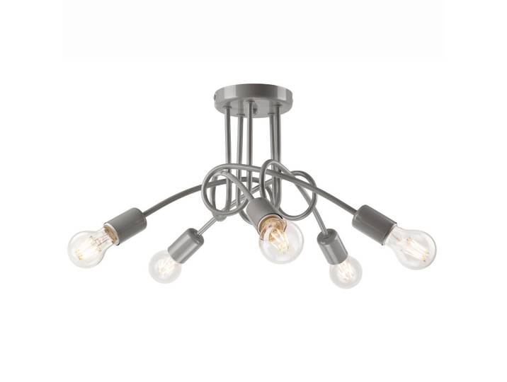 Deckenleuchte Camilla, Hellgrau, Metall, spiralförmig, 46 cm, CE, Lampen & Leuchten, Innenbeleuchtung, Deckenleuchten, Deckenleuchten