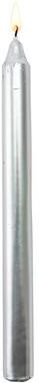 IH Casa Decor "10"" Unscented Metallic Column Silver 12/Disp - Set of 12"