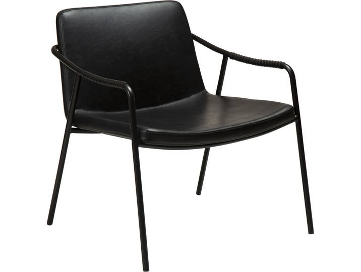 DAN-FORM Moderner Sessel Boto Kunstleder schwarz B 66 cm T 67 cm H 71 cm - Sessel