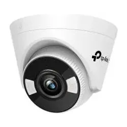 TP-Link (VIGI C440-W 4MM) 4MP Full Colour Wi-Fi Turret Network Camera w/ 4mm Lens, Spotlight LEDs, Smart Det, Netzwerkkamera, Weiss