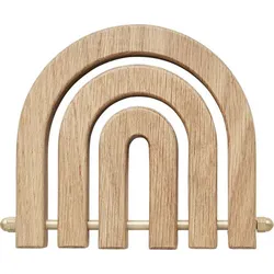 Rainbow Untersetzer 13 x 11 cm, Holz