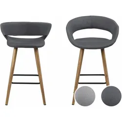 Actona »Grace« Counterstuhl 56x88,5x43 cm / hellgrau