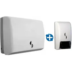 Steiner Eco Line Handtuchspender und Seifenspender Set  inkl. Handtuch- und Seifenspender aus ABS-Kunststoff