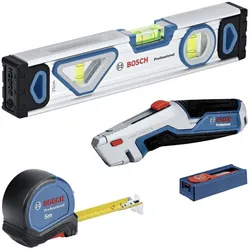 Bosch Professional, Wasserwaage, Handwerkzeug-Set (24.40 cm)