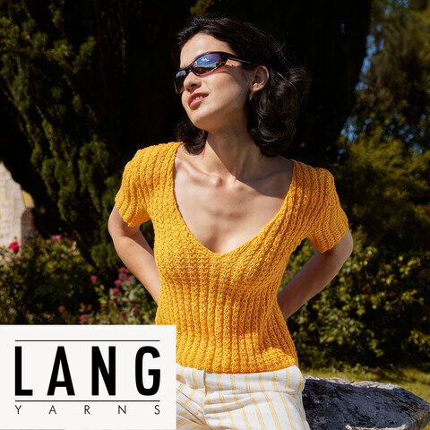 Strickanleitung – Kurzarmpullover "Climbing Ivy" aus Lang Yarns WOOLADDICTS Bliss
