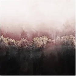 FOTOTAPETE Goldene Dämmerung Rosa 288/288 cm