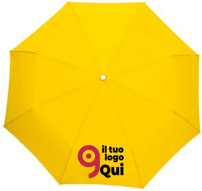 Ombrello TWIST tascabile leggero 222g, manico appendino nero Personalizzate o neutre