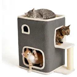 Relaxdays Katzenhaus (Katze), Hundebett + Katzenbett