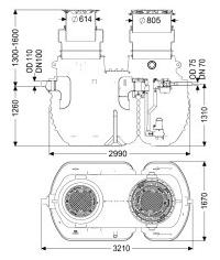 KESSEL 96004-DR-170D Fettabscheider EasyClean ground