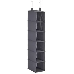 Relaxdays Hängeregal Kleiderschrank schmal Grau