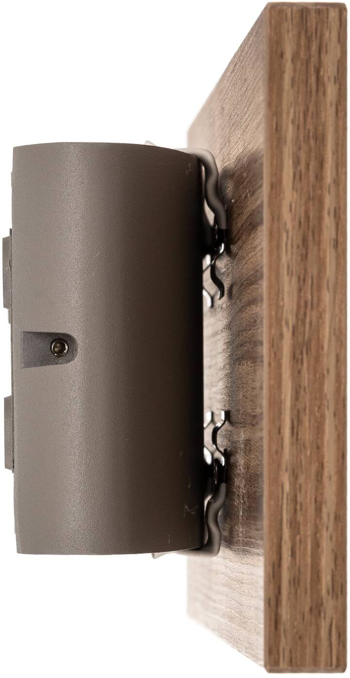 Paul Neuhaus Wooden Wall Light Palma, Dark wood, Living / Dining Room, Wood, Modern, Wall Light
