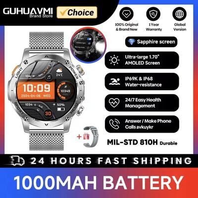 Inspire Essentials IronCore Military GPS Smartwatch With AMOLED Display And Bluetooth Call 6