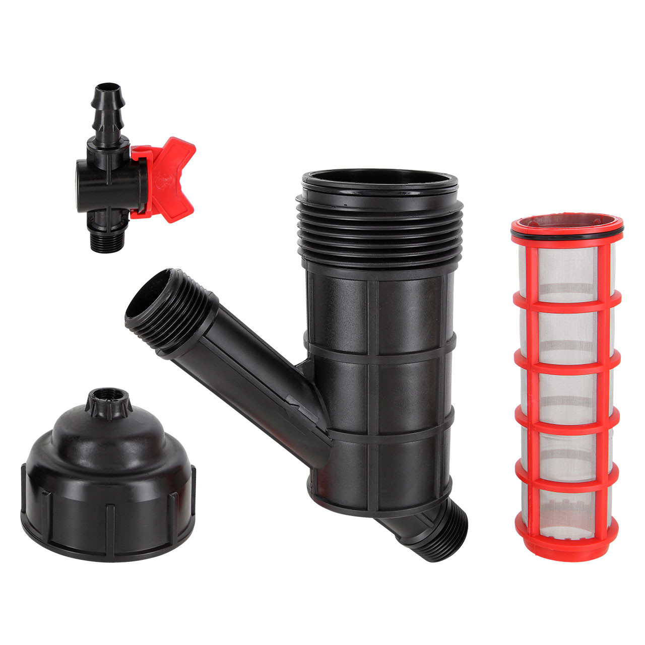 REKUBIK IBC Adapter S100x8 - Auslauf inkl. Filter + "GeKa" kompatibel