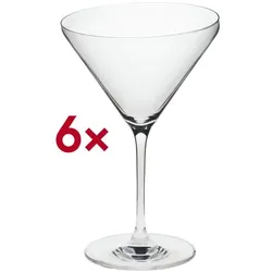 Rona Martiniglas Martini 28 Edge 390 ml ungeeicht 6 Stück transparent, 19 cm