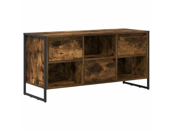 LKJephalotrope TV-Schrank Raucharbe 100x36x49,5 cm Lowboard mit Schublade Stilvolles Fernsehmöbel im Industriedesign mit robuster Ablage und Schublade für Ordnung im Wohnzimmer oder Schlafzimmer.