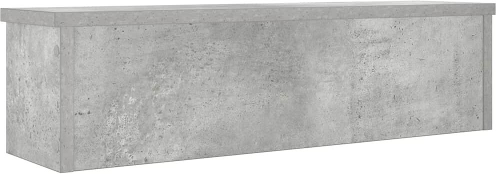 vidaXL Étagère de cuisine empilable gris béton 50x15x16 cm
