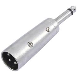 Omnitronic 30226450 XLR Adapter [1x XLR-Stecker 3 polig - 1x Klinkenstecker 6.3 mm (mono)]