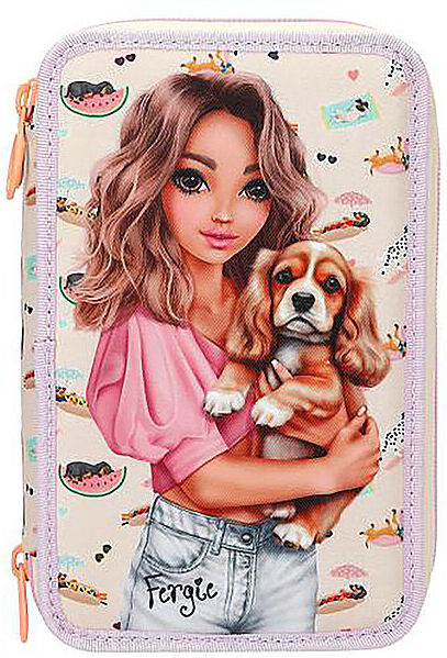 TOP MODEL 3 Fach Federtasche SUNNY DOG B