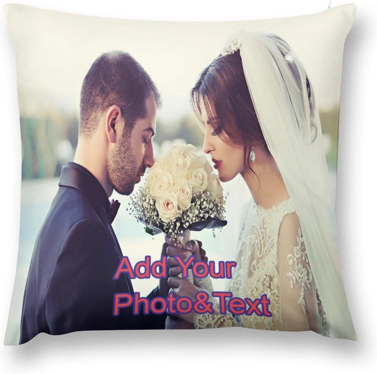 Persoonlijk kussen met eigen foto - Dubbelzijdig bedrukte kussenhoes - 45 x 45 cm